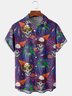 Mask Skull Chest Pocket Short Sleeve Shirt