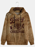Christmas Text Letters Hoodie Sweatshirt
