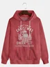Santa Claus Text Letters Hoodie Sweatshirt