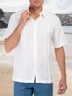 Plain Cotton Short Sleeve Casual Shirt