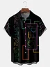 Cocktail Chest Pocket Short Sleeve Hawaiian Shirt
