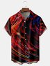 3D Lights Chest Pocket Short Sleeve Casual Shirts