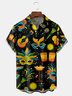 Mardi Gras Chest Pocket Short Sleeve Casual Shirt