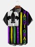 Mardi Gras Chest Pocket Short Sleeve Shirt