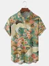 Japanese Ukiyoe Chest Pocket Short Sleeve Casual Shirt