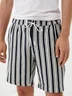 Striped Drawstring Bermuda Short