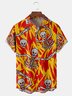 Contrast Skull Chest Pocket Short Sleeve Shirt