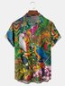 Parrot Chest Pocket Short Sleeve Hawaiian Shirt