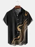 Art Stripe Chest Pocket Short Sleeve Shirt