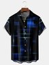 Geometric Lines Chest Pocket Short Sleeve Shirt