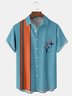 Geometry Chest Pocket Short Sleeve Bowling Shirt