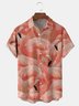 Flamingo Chest Pocket Short Sleeve Hawaiian Shirt