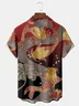 Japanese Koi Chest Pocket Short Sleeve Hawaiian Shirt