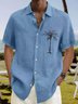 Coconut Tree Short Sleeve Resort Shirt