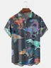 Dinosaur Chest Pocket Short Sleeve Hawaiian Shirt