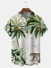 Coconut Tree Chest Pocket Short Sleeve Hawaiian Shirt