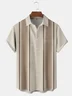 Textured Chest Pocket Short Sleeve Bowling Shirt