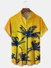 Coconut Tree Chest Pocket Short Sleeve Hawaiian Shirt