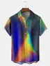 Metallic Luster Chest Pocket Short Sleeve Shirt