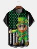 St. Patrick's Day Chest Pocket Short Sleeve Casual Shirt