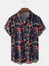 Floral Chest Pocket Short Sleeve Hawaiian Shirt