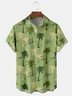Coconut Tree Chest Pocket Short Sleeve Hawaiian Shirt