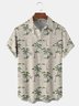 Coconut Tree Chest Pocket Short Sleeve Hawaiian Shirt