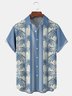 Palm Tree Chest Pocket Short Sleeve Bowling Shirt