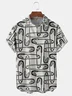 Pins Chest Pocket Short Sleeve Casual Shirt