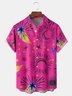 Geometric Chest Pocket Short Sleeve Casual Shirt