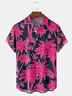 Coconut Tree Chest Pocket Short Sleeve Hawaiian Shirt