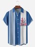 Easter Chest Pocket Short Sleeve Bowling Shirt