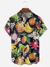 Fruits Chest Pocket Short Sleeve Hawaiian Shirt