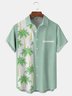 Coconut Tree Chest Pocket Short Sleeve Bowling Shirt