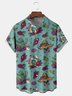 Cinco de Mayo Skull Chest Pocket Short Sleeve Casual Shirt