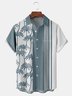 Coconut Tree Chest Pocket Short Sleeve Bowling Shirt