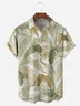 Palm Tree Chest Pocket Short Sleeve Hawaiian Shirt