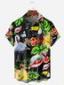 Flamingo Chest Pocket Short Sleeve Hawaiian Shirt