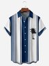 Coconut Tree Chest Pocket Short Sleeve Bowling Shirt