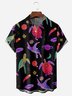 Space Sea Turtle Chest Pocket Short Sleeve Casual Shirt