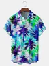 Coconut Tree Chest Pocket Short Sleeve Hawaiian Shirt