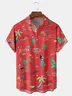 Hula Girl Chest Pocket Short Sleeve Hawaiian Shirt