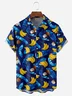 Fruits Chest Pocket Short Sleeve Hawaiian Shirt