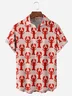 Marine Life Lobster Chest Pocket Short Sleeve Hawaiian Shirt