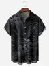 Palm Leaf Chest Pocket Short Sleeve Hawaiian Shirt