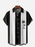 Coconut Tree Chest Pocket Short Sleeve Bowling Shirt