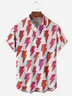 Lightning Chest Pocket Short Sleeve Casual Shirt