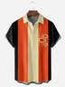 Geometric Chest Pocket Short Sleeves Casual Shirts