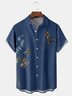 Parrot Chest Pocket Short Sleeve Hawaiian Shirt