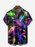 Trochilidae Bird Chest Pocket Short Sleeve Hawaiian Shirt